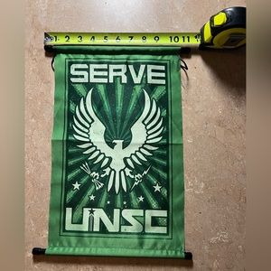 ✔️- Halo Legendary Loot Crate UNSC wall scroll